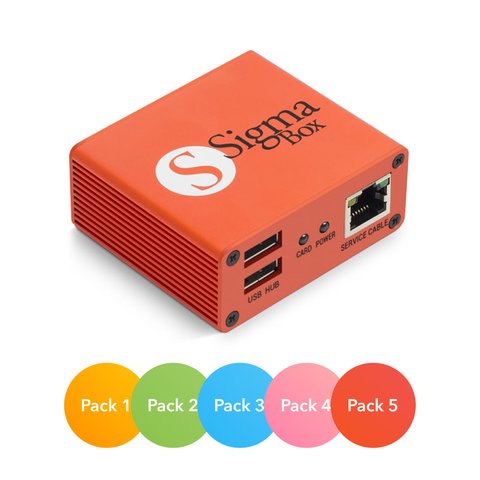 Sigma Box с набором кабелей (9 шт.) + Активации Pack 1, 2, 3, 4, 5 для Sigma Превью 1