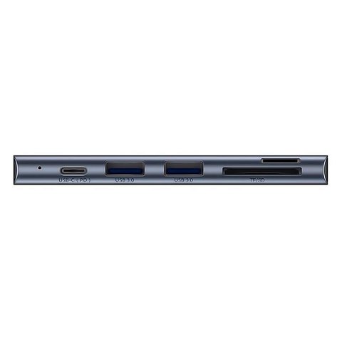 USB-хаб Baseus UCN3266, USB тип-C, USB 3.0 тип-A, серый, 5 портов, #CAHUB-K0G Превью 1