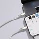USB Cable Baseus Cafule Series Metal, (USB type C, Lightning, 200 cm, 20 W, white, nylon braided) #CATLJK-B02 Preview 1