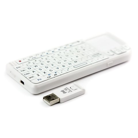 Wireless Ultra Mini Keyboard with Touchpad (White) Preview 1
