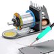 Soldering Stand Mechanic RS5, (with shavings to clean the tip, with organizer) Preview 1