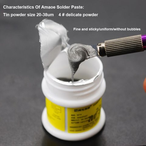 BGA Paste Amaoe M10, (183 °C, 50 g) Preview 3