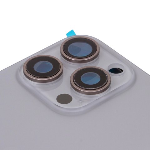 Carcasa puede usarse con iPhone 15 Pro Max, gris, con botones laterales,  con sujetador de tarjeta SIM, Original (PRC), EU Version, natural titanium Vista previa  1