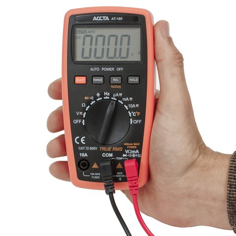 Карманный цифровой мультиметр Accta AT-180 Превью 7