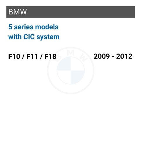 Монитор (10.25 дюймов) CarPlay / Android Auto для автомобилей BMW серии 5 (F10 / F11 / F18) 2009 - 2012 г.в. из системой CIC Превью 1