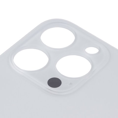 Задняя панель корпуса для iPhone 14 Pro, белая, не нужно снимать стекло камеры, Original (PRC), big hole Превью 1