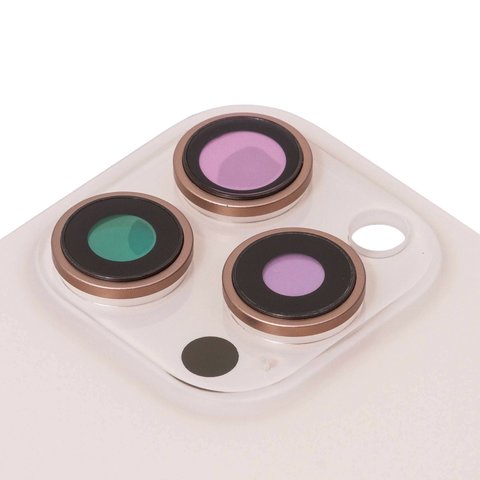 Задняя панель корпуса для iPhone 16 Pro, бело-золотистый, со стеклом камеры, Original (PRC), desert titanium Превью 1