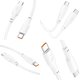 USB кабель Hoco X93, 2xUSB тип-C, 2 м, 100 Вт, білий, PD, #6931474790729 Прев'ю 3