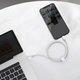 USB кабель Baseus High Density Braided, USB тип-C, Lightning, 200 см, 20 Вт, білий, #CATLGD-A02 Прев'ю 3