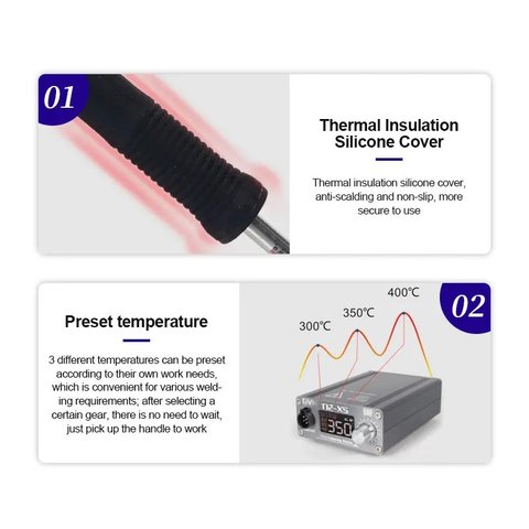 Паяльна станція GVM T12-XS, цифрова, 72 Вт Прев'ю 7