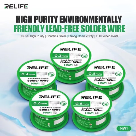 Припій RELIFE HW1, 0,6 мм, 40 г, безсвинцевий Прев'ю 1